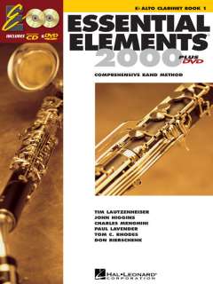 Essential Elements E Flat ALTO CLARINET Book 1 w DVD/CD  