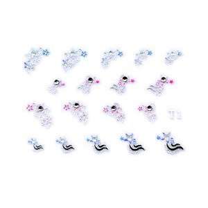   Blue Shooting Star Clusters Rhinestone Nail Stickers/Decals Beauty