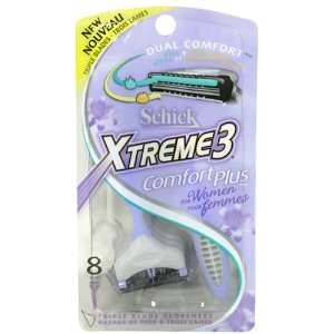  Schick Xtreme3 Comfort Plus, Women, 8 cartridges Health 