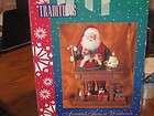   christmas animated musical santa workshop toys in box decoration