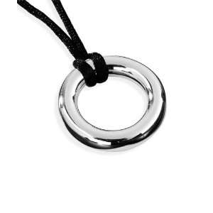   Circle of Life Polished Sterling Silver Cremation Necklace Pendant