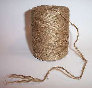   NATURAL 2 Ply Twisted 100% JUTE TWINE ROPE Bird Parrot Toy Craft Parts