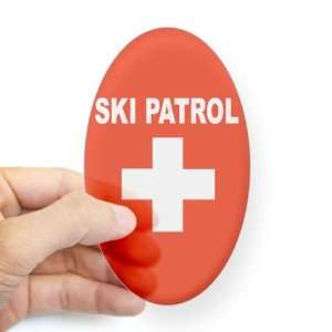  Ski Patrol Occupations Oval Sticker by  Arts 