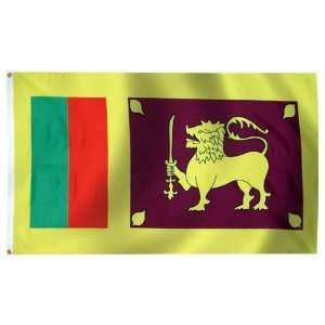  Sri Lanka Flag 3X5 Foot E Poly Patio, Lawn & Garden