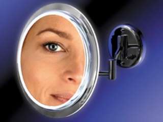 New Lighted Wall Mount Magnifying Makeup Mirror 7x,  