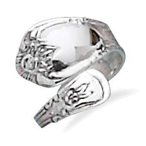  Spoon Ring High Polish Sterling Silver, 9 Jewelry