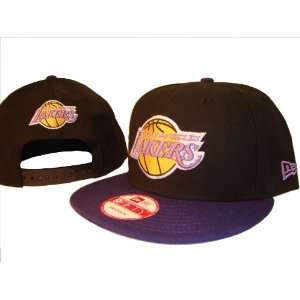   LA Lakers New Era Black & Purple Adjustable Snap Back Baseball Cap Hat