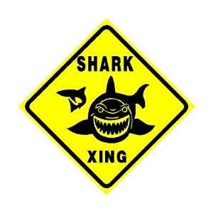  SHARK CROSSING sign * street animal sea: Home & Kitchen