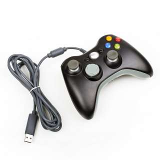 Wired Game Joypad Controller For Xbox 360 Black Hot New  