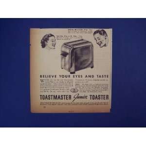  Toastmaster Junior Toaster, believe your eyes and taste.30 