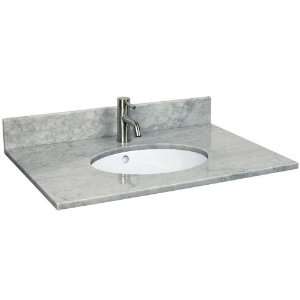  25 Marble Vanity Top with Undermount Sink   Single Hole Faucet 