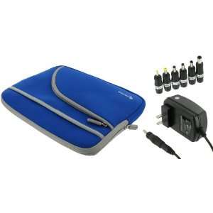   Wall Adapter Charger(Invisible Zipper Tri Pocket   Dark Blue