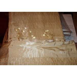  JC Penney Bedding Scarf Valance Silkesse Antique Linen 