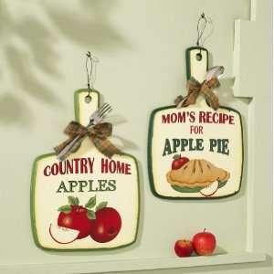  Vintage Look Apple Pie Kitchen Wall Decor Set By 