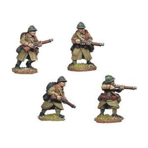   Miniatures   World War II French Riflemen II (4) Toys & Games